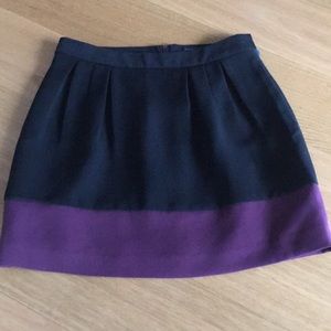 Used banana republic black and purple skirt.